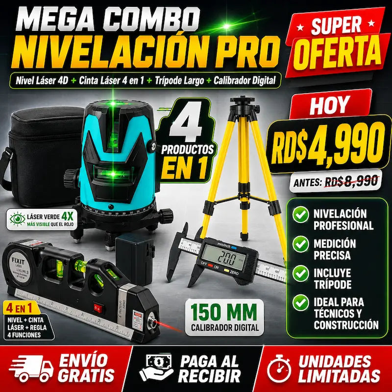 MEGA COMBO: Nivelacion PRO 4 En 1