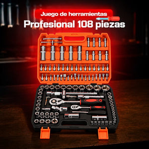 Juego de herramientas profesional 108 piezas