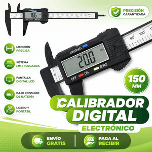 CALIBRADOR DIGITAL ELECTRÓNICO 150MM ✅