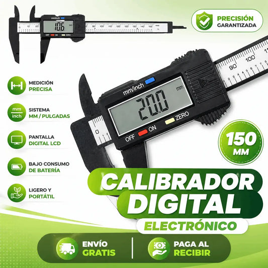 CALIBRADOR DIGITAL ELECTRÓNICO 150MM ✅