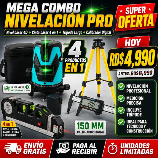 MEGA COMBO: Nivelacion PRO 4 En 1
